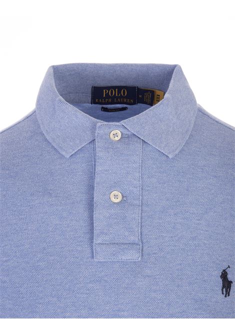 Light Blue Slim-Fit Piqu? Polo RALPH LAUREN | 710-548797013