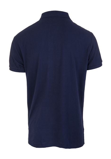 Polo in Piquet Slim-Fit Blu Navy e Rossa RALPH LAUREN | 710-795080007