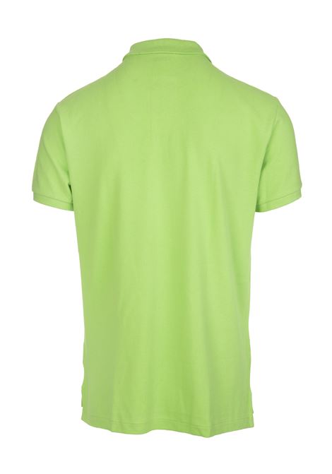 Polo in Piquet Slim-Fit Verde Chiaro e Rossa RALPH LAUREN | 710-795080021