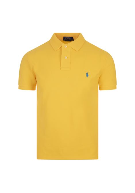 Oasis Yellow and Blue Slim-Fit Piquet Polo Shirt RALPH LAUREN | 710-795080022