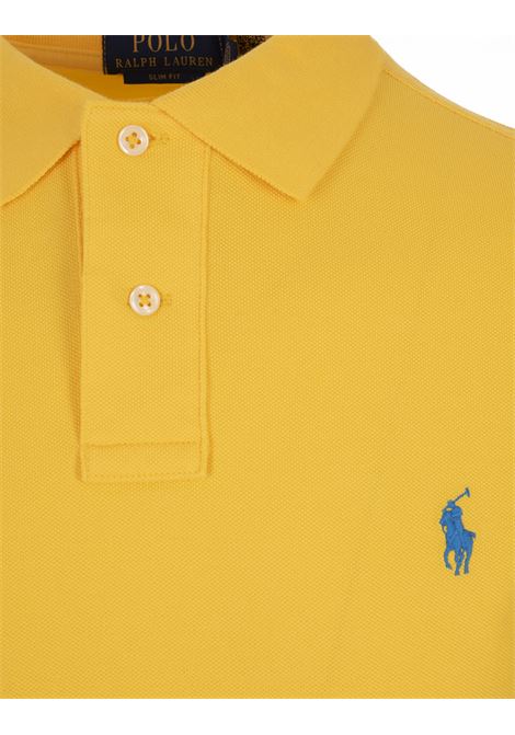 Oasis Yellow and Blue Slim-Fit Piquet Polo Shirt RALPH LAUREN | 710-795080022