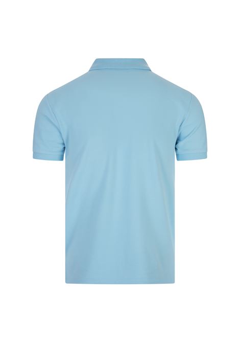 Turquoise and Pink Slim-Fit Piquet Polo Shirt RALPH LAUREN | 710-795080024