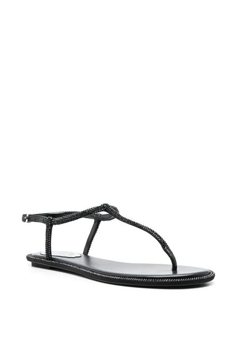 Black Diana Low Jewel Sandals RENE CAOVILLA | C11574-010-R001V050