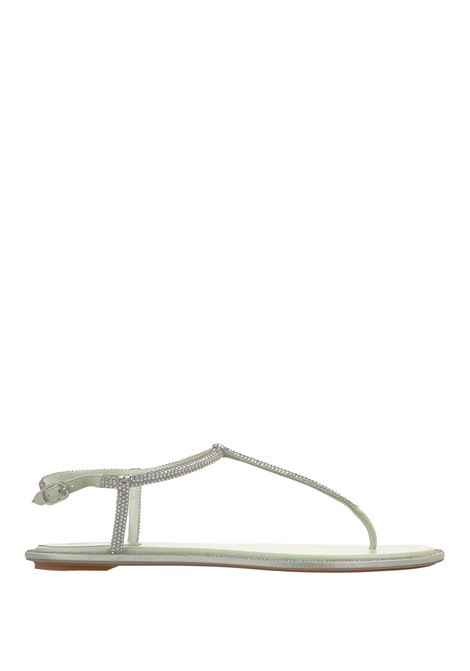 Green Diana Low Jewel Sandals RENE CAOVILLA | C11574-010-R001Y211