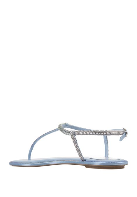 Light Blue and Multicolour Diana Low Jewel Sandals RENE' CAOVILLA | C12111-010-R0016151