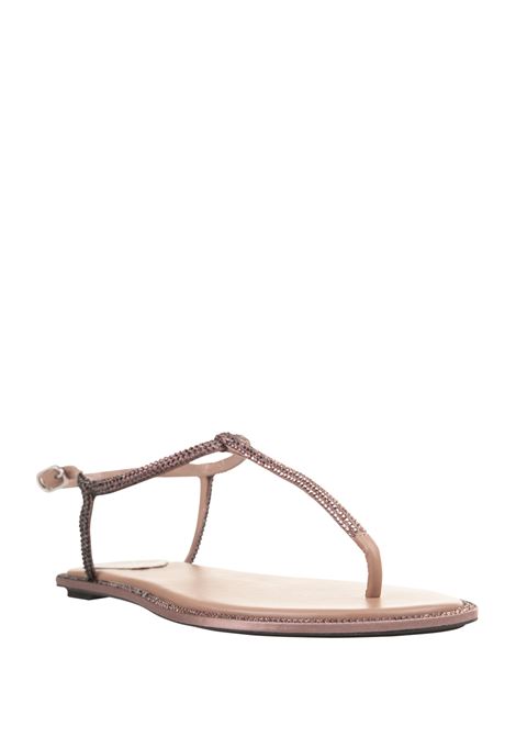 Powder Pink Diana Low Jewel Sandals RENE' CAOVILLA | C12111-010-R001Y231