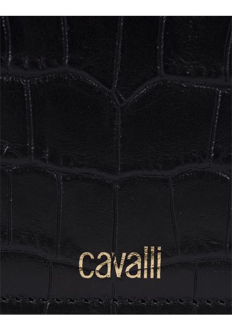 Black Medium Roar Shoulder Bag With Jewelled Tigers ROBERTO CAVALLI | SKB023-PZ97505051