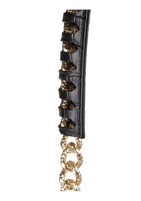 Black Medium Roar Shoulder Bag With Jewelled Tigers ROBERTO CAVALLI | SKB023-PZ97505051