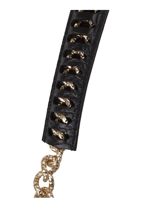 Black Small Roar Shoulder Bag With Jewelled Tigers ROBERTO CAVALLI | SKB025-PZ97505051