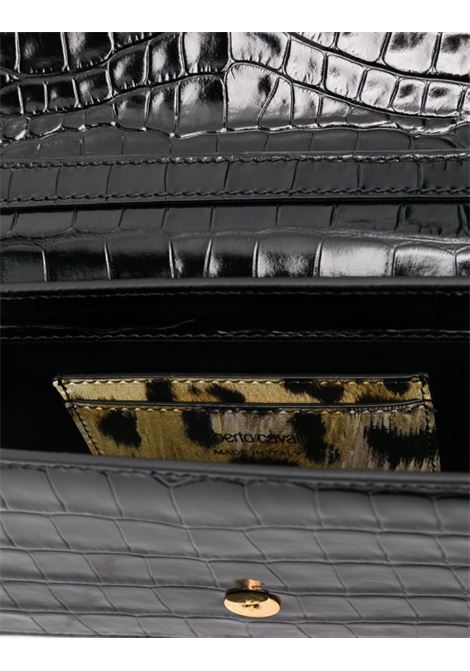 Borsa a Tracolla In Pelle Goffrata Coccodrillo Con Tigre Gioiello ROBERTO CAVALLI | TKB012-PZ97505051