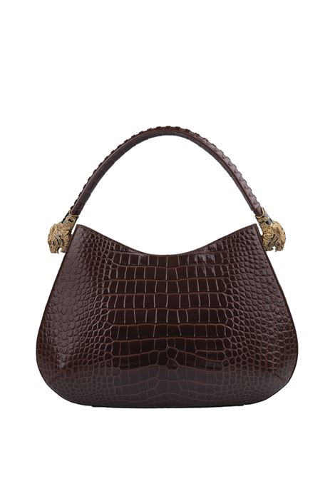 Roar Shoulder Bag In Brown Leather ROBERTO CAVALLI | TKB022-PZ97503500