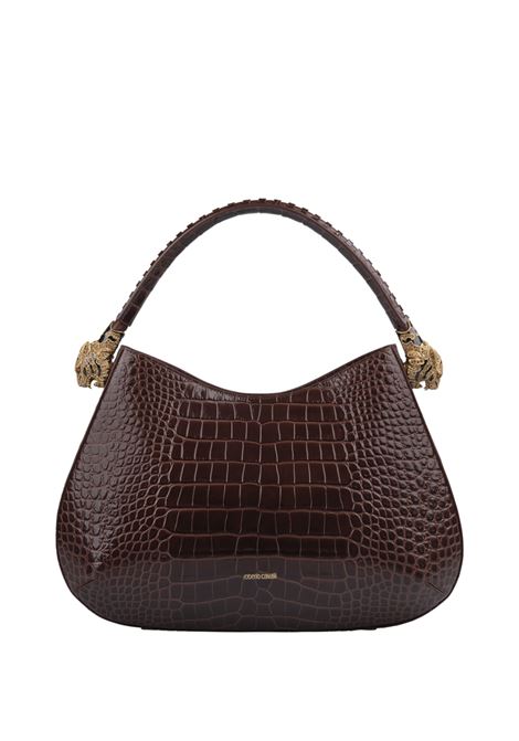 Roar Shoulder Bag In Brown Leather ROBERTO CAVALLI | TKB022-PZ97503500