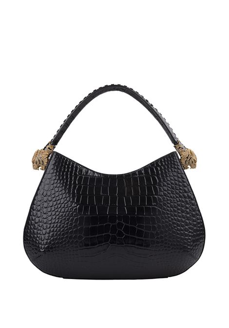 ROBERTO CAVALLI Roar Bag a Spalla In Pelle Nera - ROBERTO CAVALLI