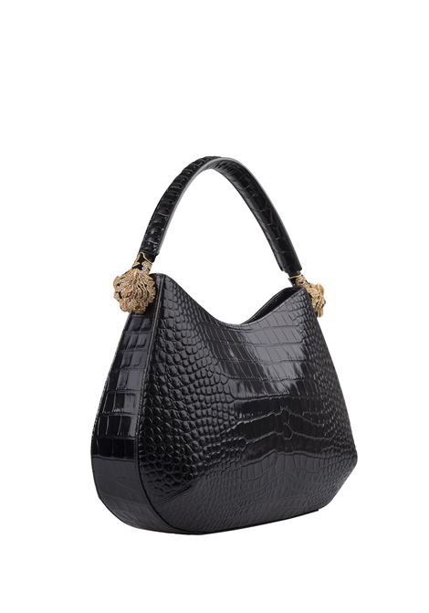 Roar Shoulder Bag In Black Leather ROBERTO CAVALLI | TKB022-PZ97505051