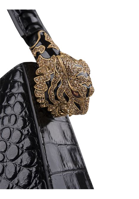 Roar Shoulder Bag In Black Leather ROBERTO CAVALLI | TKB022-PZ97505051