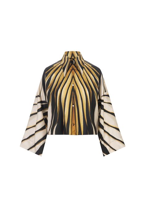 Ray Of Gold Print Silk Shirt ROBERTO CAVALLI | TKT700-4QM3301080