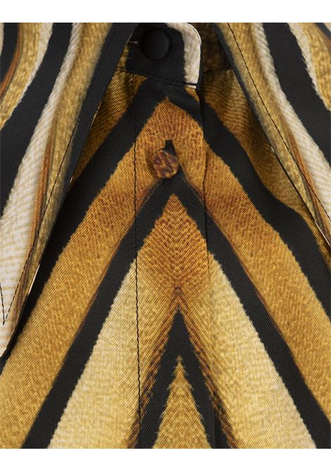Camicia In Seta Con Stampa Ray Of Gold ROBERTO CAVALLI | TKT700-4QM3301080