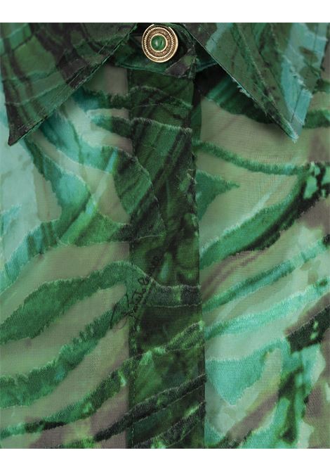Malachite Shirt In Printed Devor? Satin  ROBERTO CAVALLI | TKT704-HEN0604150