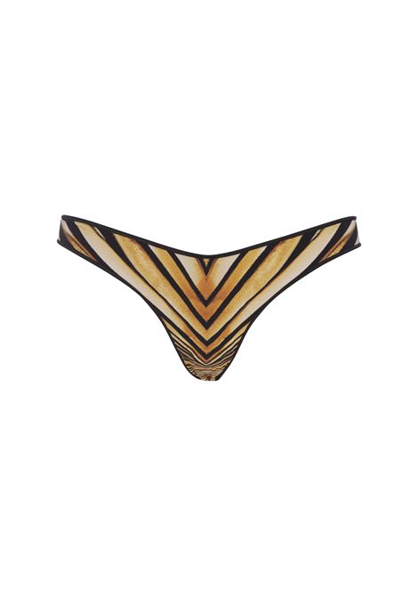 Slip Bikini Con Stampa Ray Of Gold ROBERTO CAVALLI | TKW010-HVM3301080