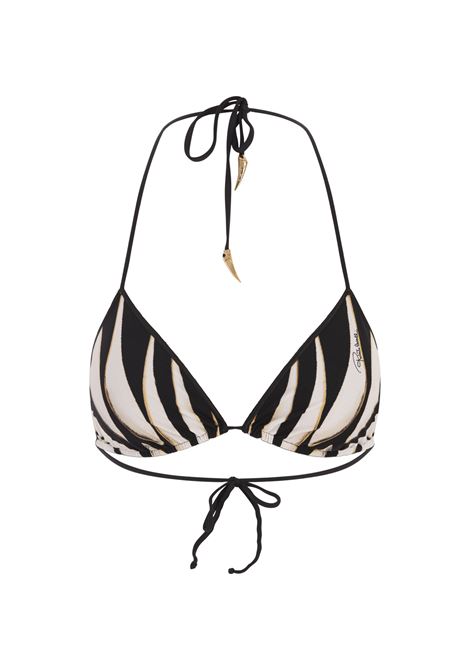 Top Bikini Con Stampa Ray Of Gold ROBERTO CAVALLI | TKW012-HVM3301080