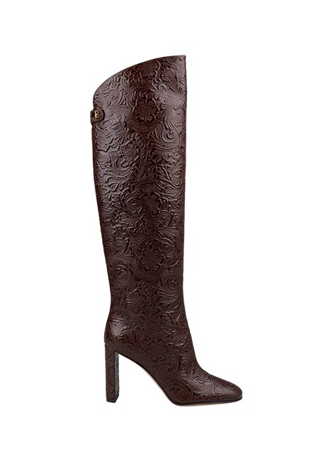 Adriana Borgia Boots In Brown Pecan Leather SKORPIOS | ADRIANA BORGIAPECAN