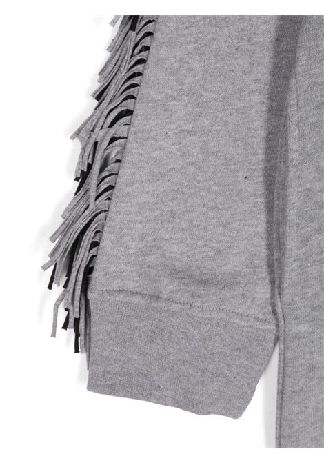 Grey Dress with Fringes and Star Graphics STELLA MCCARTNEY KIDS | TV1D90-Z0453809