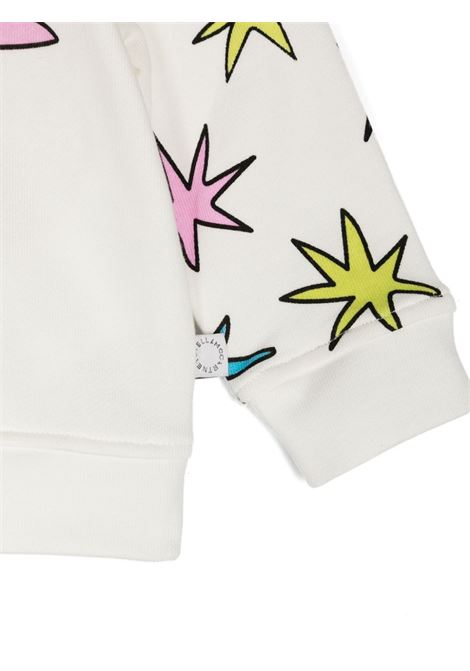 White Sweatshirt With Luminous Stars STELLA MCCARTNEY KIDS | TV4120-Z0453101