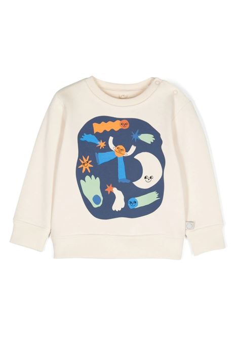 Ivory Sweatshirt With Space Print STELLA MCCARTNEY KIDS | TV4510-Z0453168