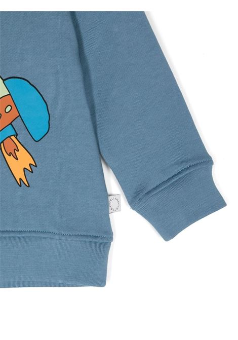 Light Blue Sweatshirt With Space Print STELLA MCCARTNEY KIDS | TV4520-Z0453626