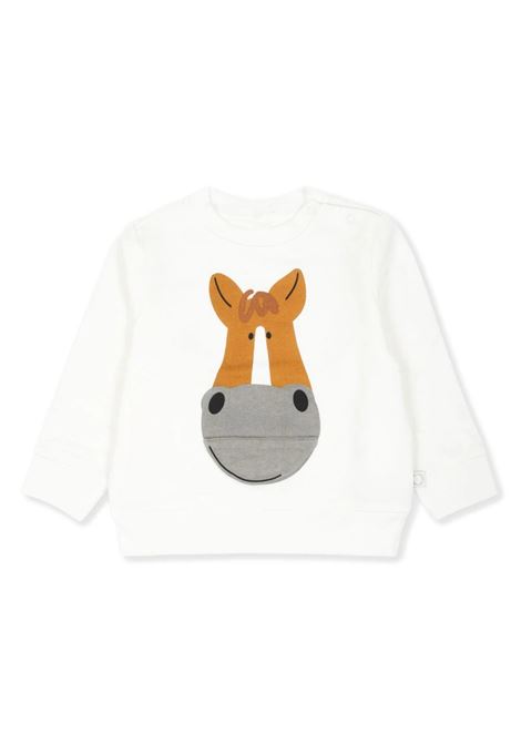 White Sweatshirt with Horse Graphic STELLA MCCARTNEY KIDS | TV4560-Z0453101