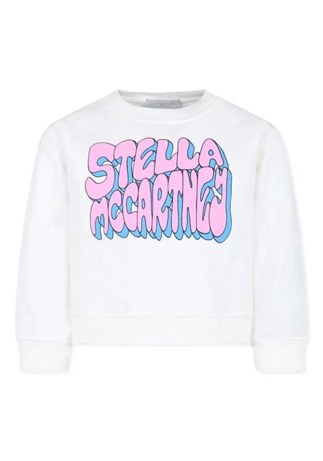 STELLA MCCARTNEY KIDS Felpa Grafica Stella Bianca - STELLA MCCARTNEY KIDS