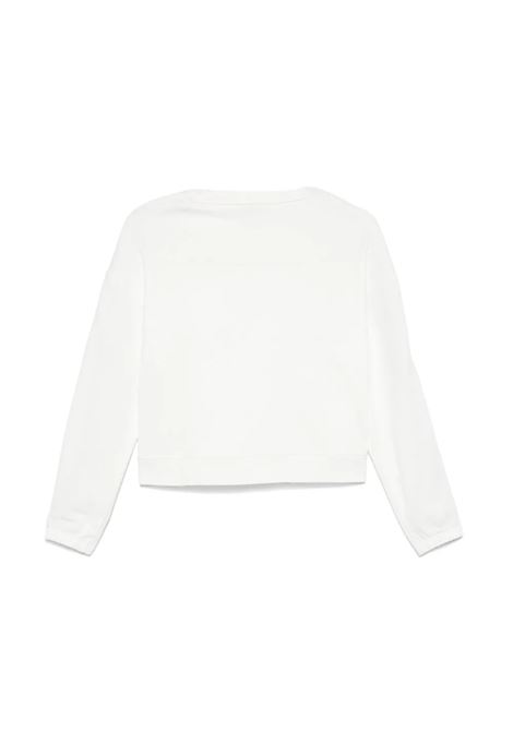 White Sweatshirt With Graphic Logo On Sleeve STELLA MCCARTNEY KIDS | TV4C10-Z0409101