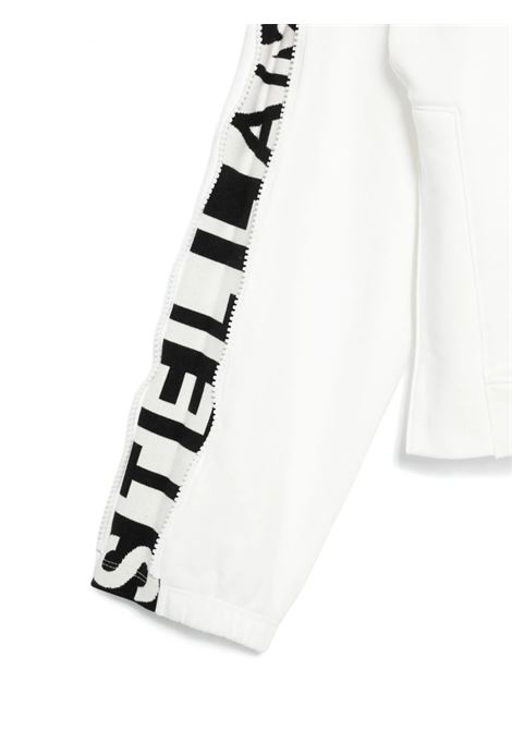 White Sweatshirt With Graphic Logo On Sleeve STELLA MCCARTNEY KIDS | TV4C10-Z0409101