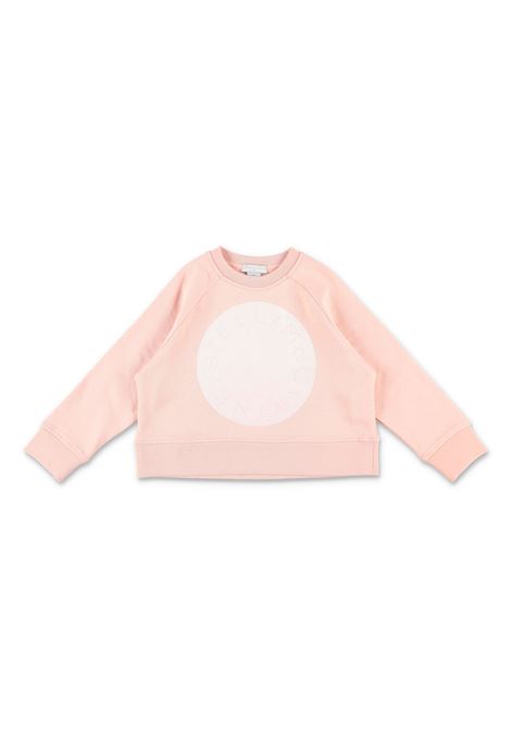 STELLA MCCARTNEY KIDS Felpa Rosa Con Disco Logo - STELLA MCCARTNEY KIDS