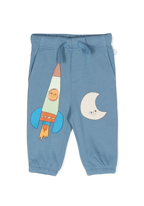 Light Blue Joggers with Space Print STELLA MCCARTNEY KIDS | TV6520-Z0453626