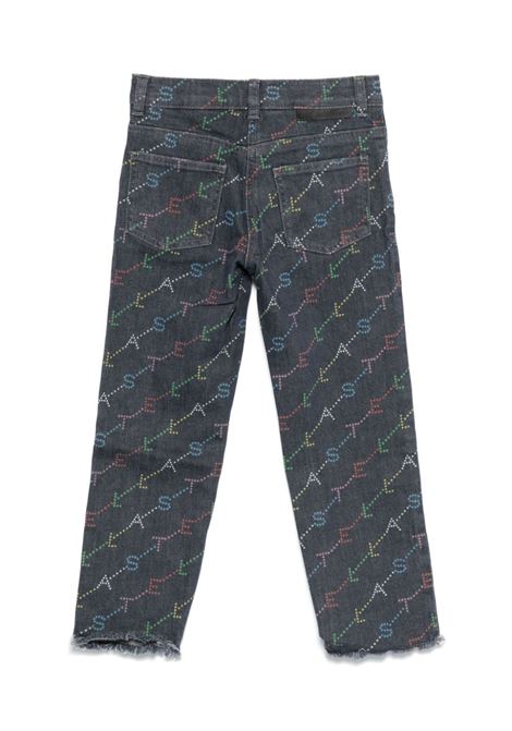 Grey Denim Jeans with Logo Motif STELLA MCCARTNEY KIDS | TV6D00-Z2032917MC