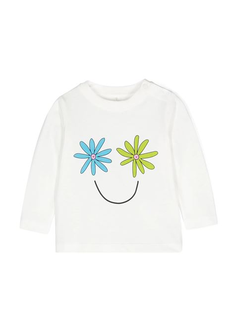 White T-Shirt With Graphic Print STELLA MCCARTNEY KIDS | TV8030-Z0434101