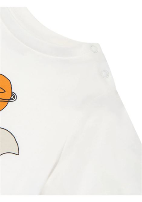 White T-Shirt with Space Graphic STELLA MCCARTNEY KIDS | TV8531-Z0434101