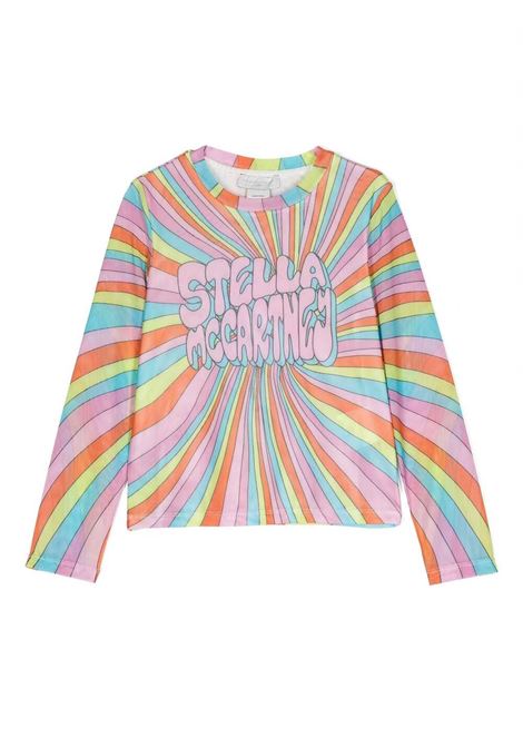 Top in Rete Multicolore con Grafica Stella STELLA MCCARTNEY KIDS | TV8B10-Z2334999MC