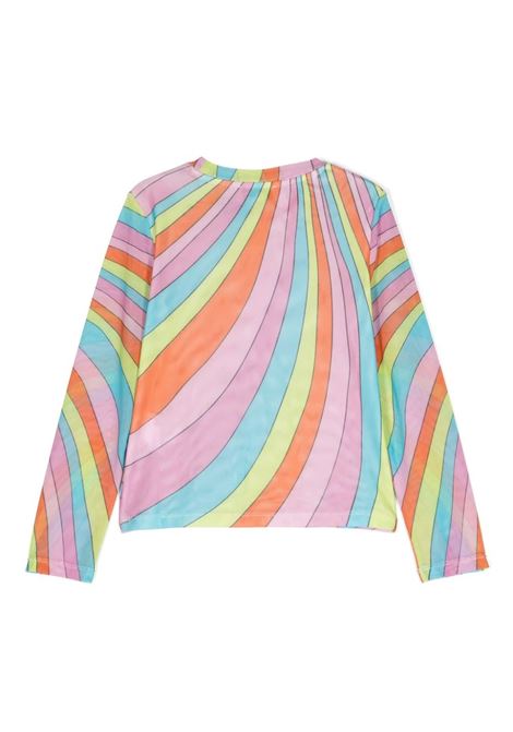 Multicoloured Mesh Top with Star Graphics STELLA MCCARTNEY KIDS | TV8B10-Z2334999MC