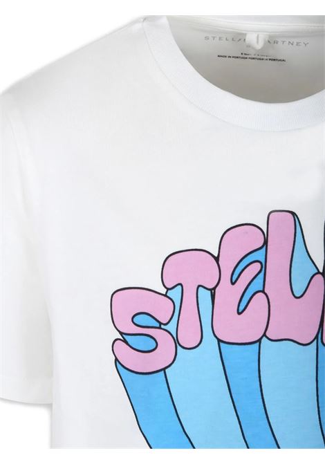 T-Shirt Bianca Con Grafica Stella STELLA MCCARTNEY KIDS | TV8B41-Z0434101