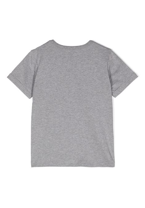 Grey T-Shirt with Fringes and Star Graphics STELLA MCCARTNEY KIDS | TV8C91-Z0434809