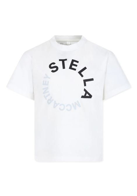 T-Shirt Grafica Logo Bianca STELLA MCCARTNEY KIDS | TV8P61-Z0434101