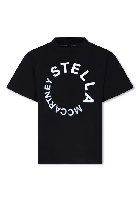 T-Shirt Grafica Logo Nera STELLA MCCARTNEY KIDS | TV8P61-Z0434930