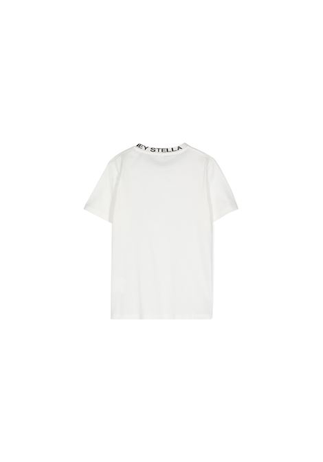 White T-Shirt With Logo On Crew Neck STELLA MCCARTNEY KIDS | TV8P71-Z0434101