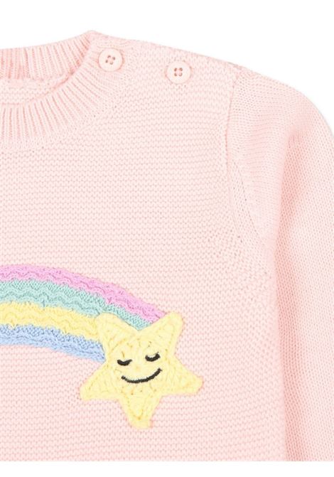 Pink Sweater With Stars and Rainbow STELLA MCCARTNEY KIDS | TV9060-Z2423508