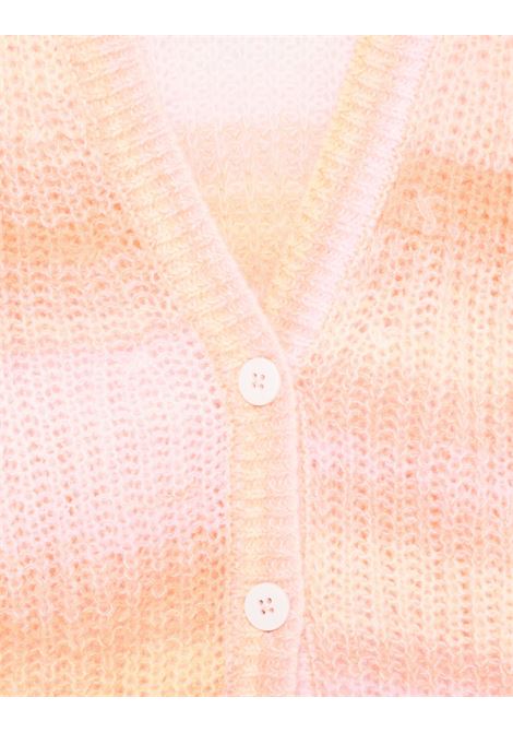 Peach Pink Rainbow Striped Knitted Cardigan STELLA MCCARTNEY KIDS | TV9A50-Z1529999