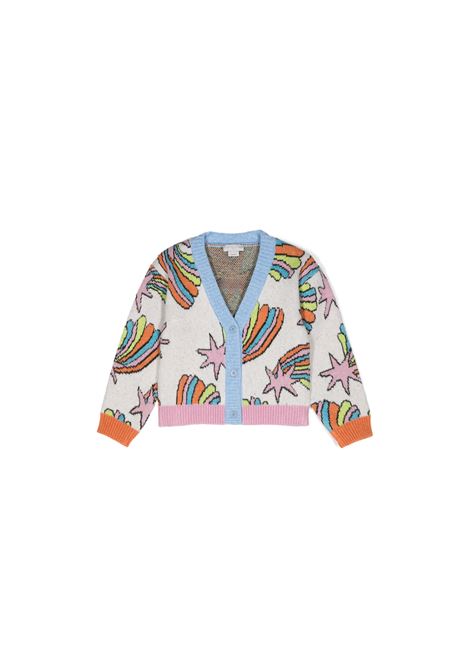 STELLA MCCARTNEY KIDS Cardigan in Maglia con Stelle Cadenti - STELLA MCCARTNEY KIDS