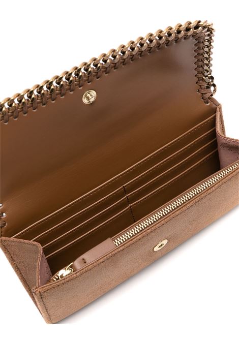 Pecan Brown And Gold Continental Falabella Wallet STELLA MCCARTNEY | 430999-WP04052200