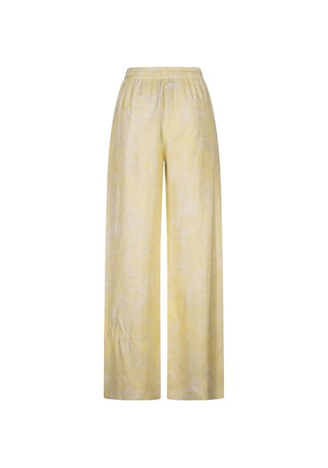 Printed Yellow Silk Trousers STELLA MCCARTNEY | 640213-3ES2057053